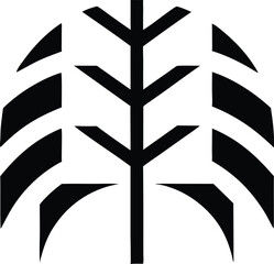 Elegant willow tree silhouette design for nature inspired projects © Kawsar Rushan