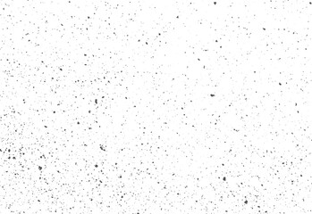 Noise particle vector texture on white wall background. Terrazzo marble floor with grey stone pattern. Old grunge black and white gravel asphalt.
