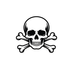 Skull and Crossbones Danger Symbol