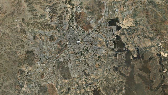 Al Madinah Full City Satellite Map Top View