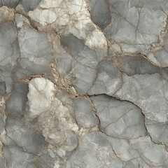 Close-up view of a natural stone surface with intricate grey, white, and brown veining patterns creating a textured and elegant appearance