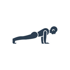 Standard Plank Position Icon