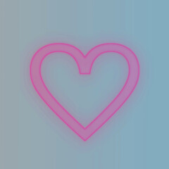 ピンクハートのアイコン3_素材_正方形