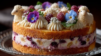 Cakes with decorative Cream for special occasions.