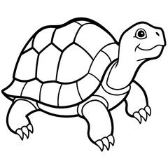 Tortoise Zen  Line Art Design