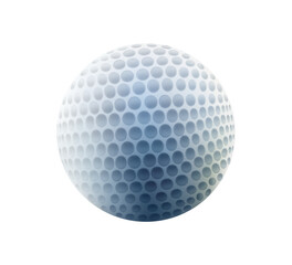 Golf ball vector illustration isolated on white background. Sports game equipment. Golf game concept