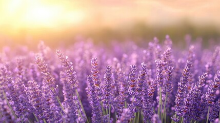 Obraz premium list Create a hyper-realistic artwork with vibrant hues like bright soft lavender, capturing lively vibes in vivid sparkling light and depth-focus, 