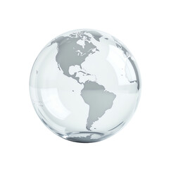 Fototapeta premium 3D globe representing North America view.