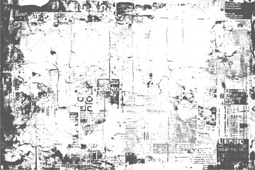 Fototapeta premium Rough textured distressed overlay for design elements. Black sketch lines create vintage appeal. Dust and grain noise textures enhance the background.