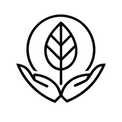 Eco-Friendly Plant Icon for Environmental Websites, Sustainability Apps, and Green Business Branding - Ideal for Nature Conservation Projects and Climate Initiatives