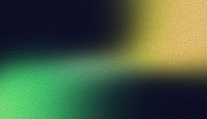 Abstract blurred gradient background with green, gold, and dark tones.