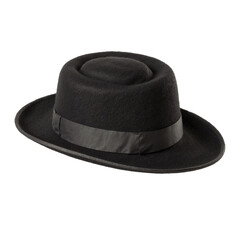 Vintage accessories vintage felt derby hat classic fashion looks on isolation transparent background transparent background isolated png stock