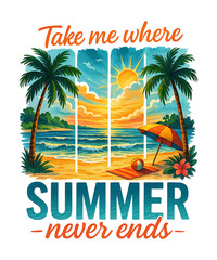 Obraz premium take me where summer never ends