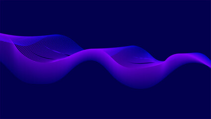 Minimalist blue wave art. Futuristic wave pattern in blue.
Stylish blue wave graphic design.