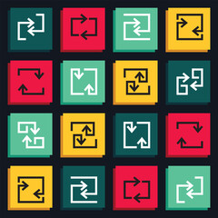 arrow vector icon illustration design.Arrow design for education business plan and digital technology elements