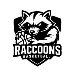 Racoon Sport Logo Animal Icon Symbol