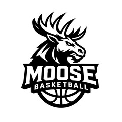 The Moose Sport Logo Animal Icon Symbol
