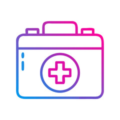 Obraz premium Medical Box Icon – First Aid, Healthcare, Emergency Kit, Medicine Symbol