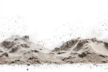 Dusty Terrain Isolated