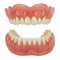 Dentures isolated