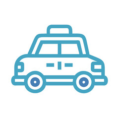 Obraz premium Taxi Icon – Transportation Service, Cab, Ride, Vehicle Symbol
