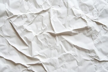 Obraz premium Crinkled white paper texture