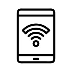 Wi-Fi Symbol Icon – Wireless Internet, Network, Signal Connection Sign