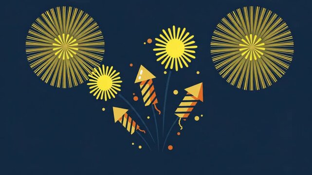 Celebratory Fireworks Night