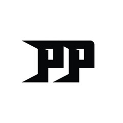 PP monogram logo design letter text name symbol monochrome logotype alphabet character simple logo