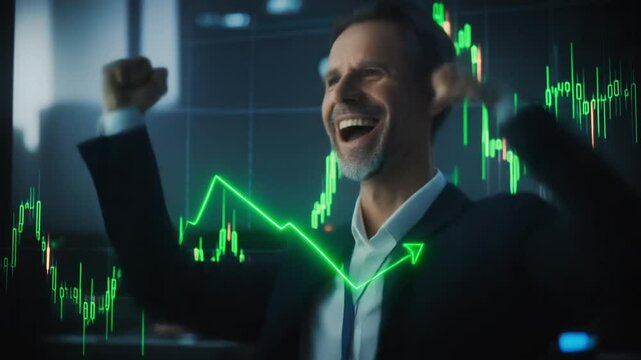 Growing business progress by month