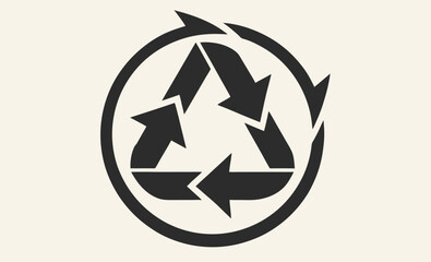 Recycle icon, Recycle symbol icon, Eco friendly sign, Ecology, eco friendly and environmental management symbol 