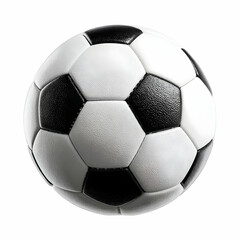 Soccer Ball Close Up on White Background, Play