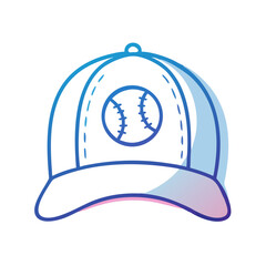 Baseball Cap Symbol Representing Casual Fashion and Sportswear