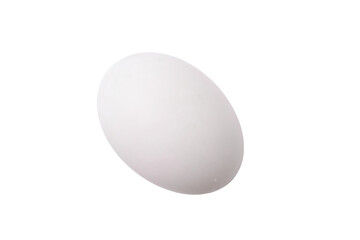 Raw duck egg on white background, Egg are isolated with clipping path on background.