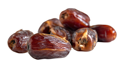 Fototapeta premium a pile of dates sitting on top of a white table