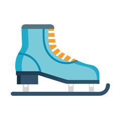 Ice Skates Icon Representing Figure Skating and Winter Sport