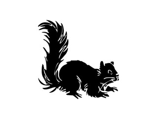 Cute Little Squirrel Icon Logo Design – Charming SVG Image File for Nature, Kids, Branding, Crafts, and Creative Projects