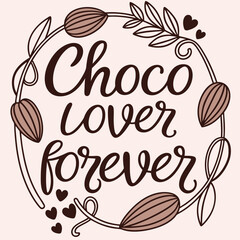 vector illustration of an apple chocolate vector Tr-shirt design