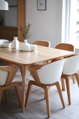 Fototapeta premium clean Scandinavian design with minimalist furniture,