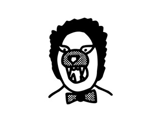 Animal Faces Icon Logo Art Design SVG – High-Quality Vector File for Wildlife, Pets, Nature, and Creative Branding Projects