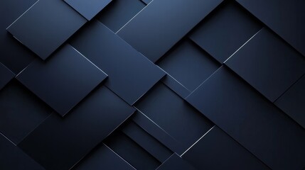 Fototapeta premium Dark blue background with diagonal geometric abstract graphic elements. Technology concept, Futuristic striped line with light effect. Space for text