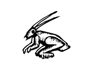 Wild Animal Icon Logo Design – Bold SVG Image File for Wildlife, Nature Branding, Outdoor Themes, Adventure, and Conservation Projects