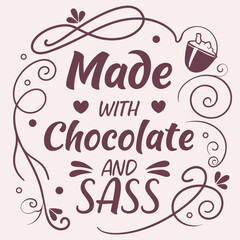 chocolate vector T-shirt design