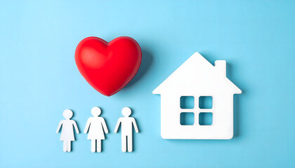 Safe and Loving Senior Environments: Heart and Home Flat Design