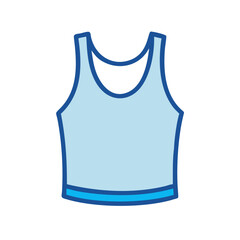 Tank Top Icon Representing Sleeveless Summer Apparel and Casual Wear