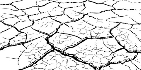  Monochrome abstract texture.Black and white pattern.Background of cracks, scuffs, chips.
