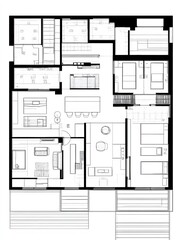 lifestyle apartment layout with vertical flow,