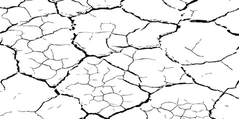  Monochrome abstract texture.Black and white pattern.Background of cracks, scuffs, chips.
