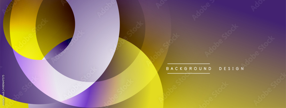 Poster abstract fluid shapes, vibrant colors blend. modern design, gradient effect creates dynamic visual e