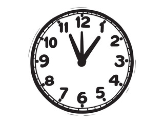 Gym Timer Clock vector line art
